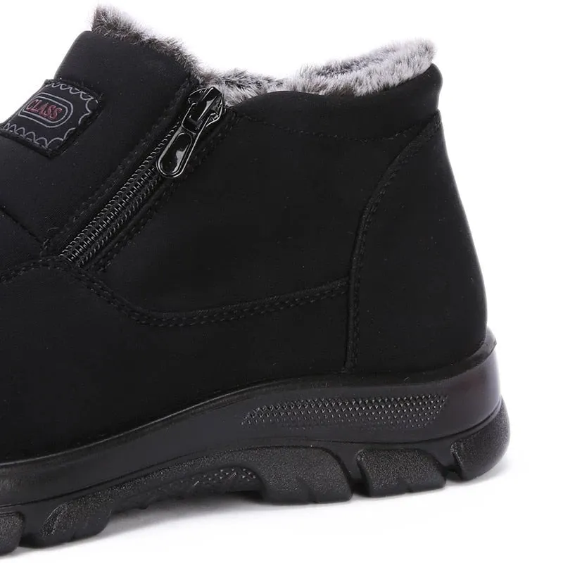 Ailongcity®Orthopedic Snow Boots For Men Velvet Warm Ankle Shoes