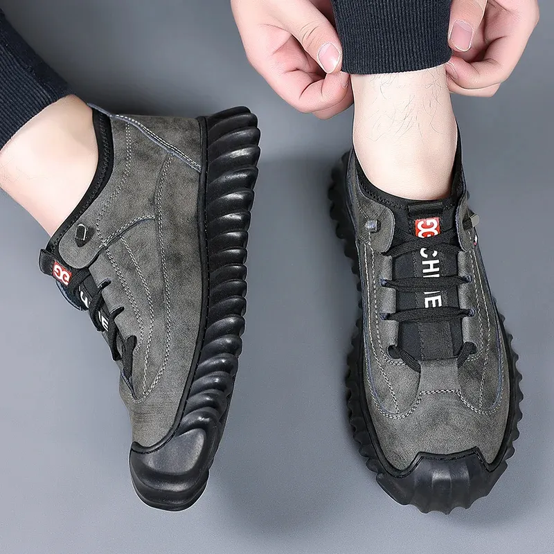 Ailongcity®Men's Handcrafted Genuine Leather Waterproof Anti-Slip Boots