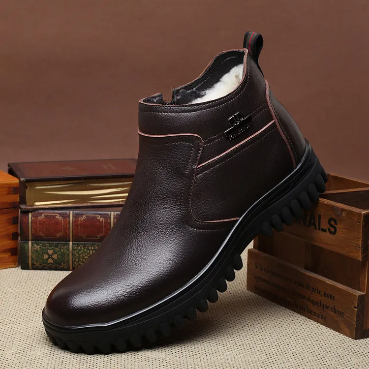 Ailongcity® CozyStride - Orthopedic Genuine Leather Shoes with One-Pull Side Zip