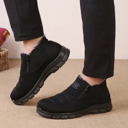 Ailongcity®Orthopedic Snow Boots For Men Velvet Warm Ankle Shoes