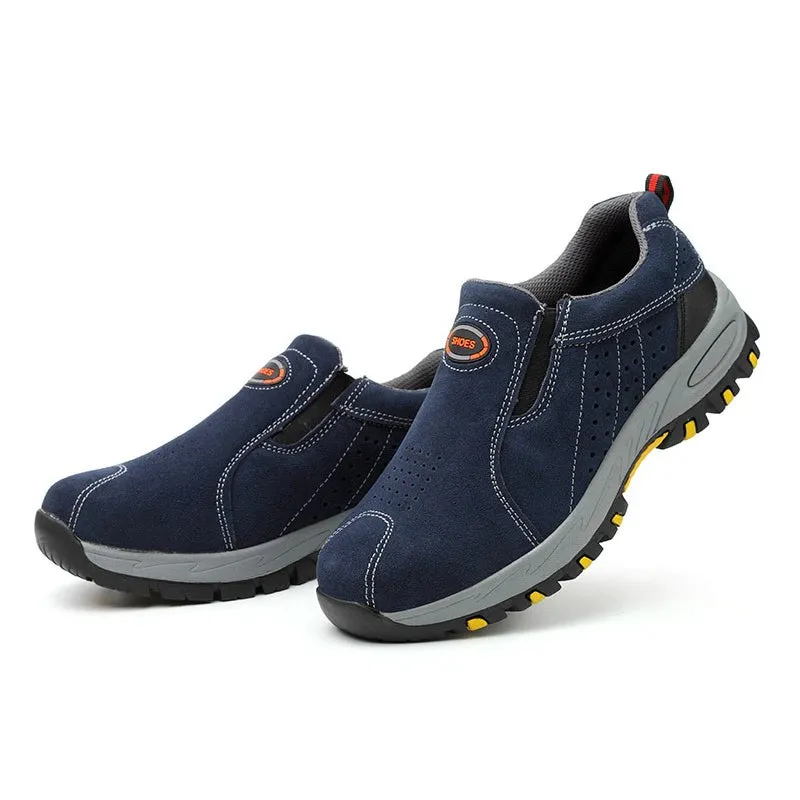 Ailongcity®Men Orthopedic Shoes Suede Anti-puncture Safety Boots