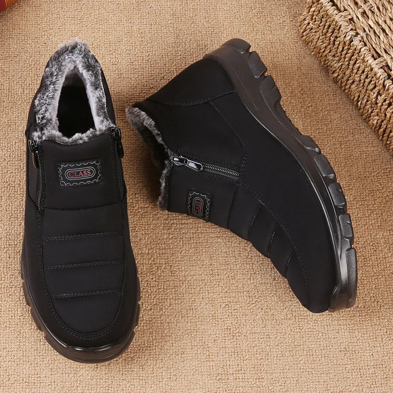 Ailongcity®Orthopedic Snow Boots For Men Velvet Warm Ankle Shoes