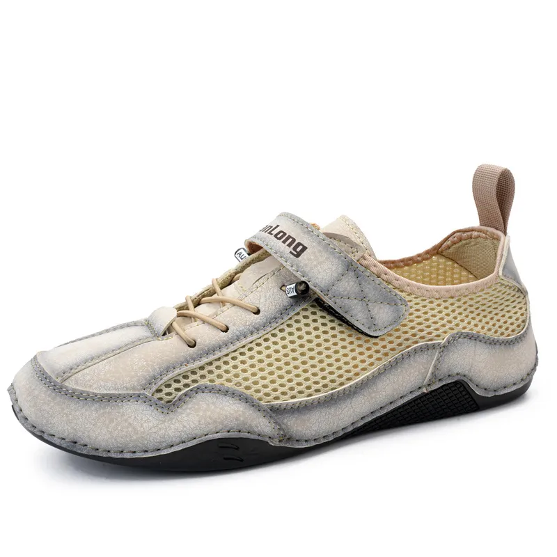 ⏰Promotion - 50% OFF🔥Ailongcity®Men's Breathable Leather Orthopedic Shoes – Hand-Stitched, Non-Slip