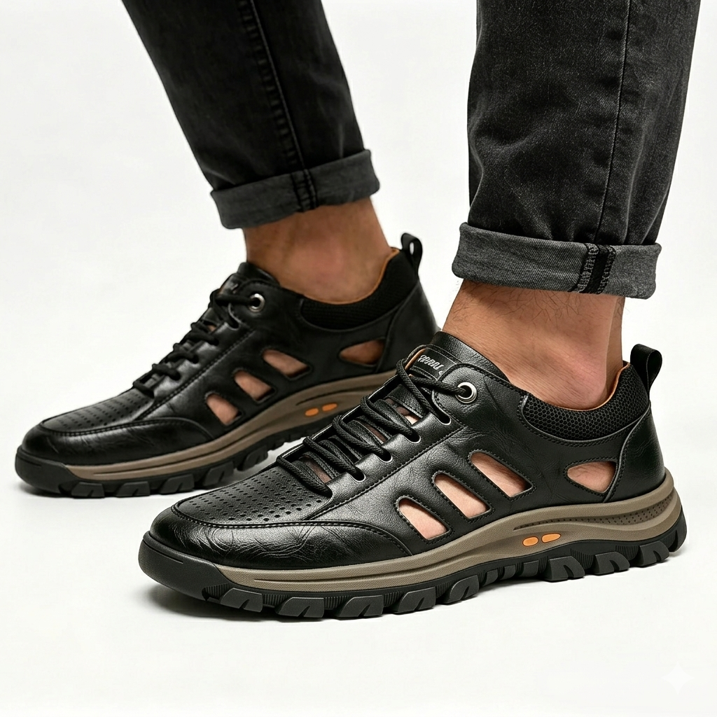 Brown Ventilated - Ailongcity® Outdoor Hiking Shoes: Breathable Design for Trail Conquests
