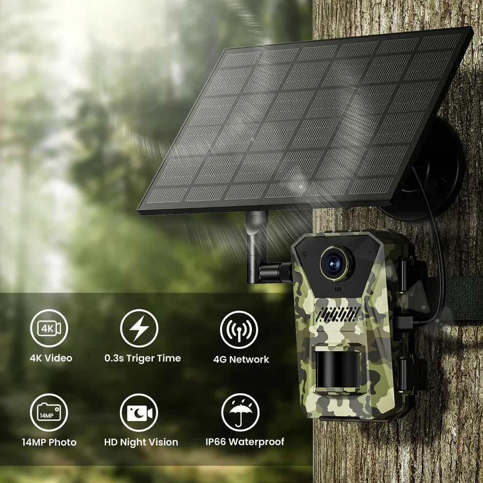Naturepar F8 Trail Camera – 14MP Wildlife Camera with Night Vision and Motion Detection