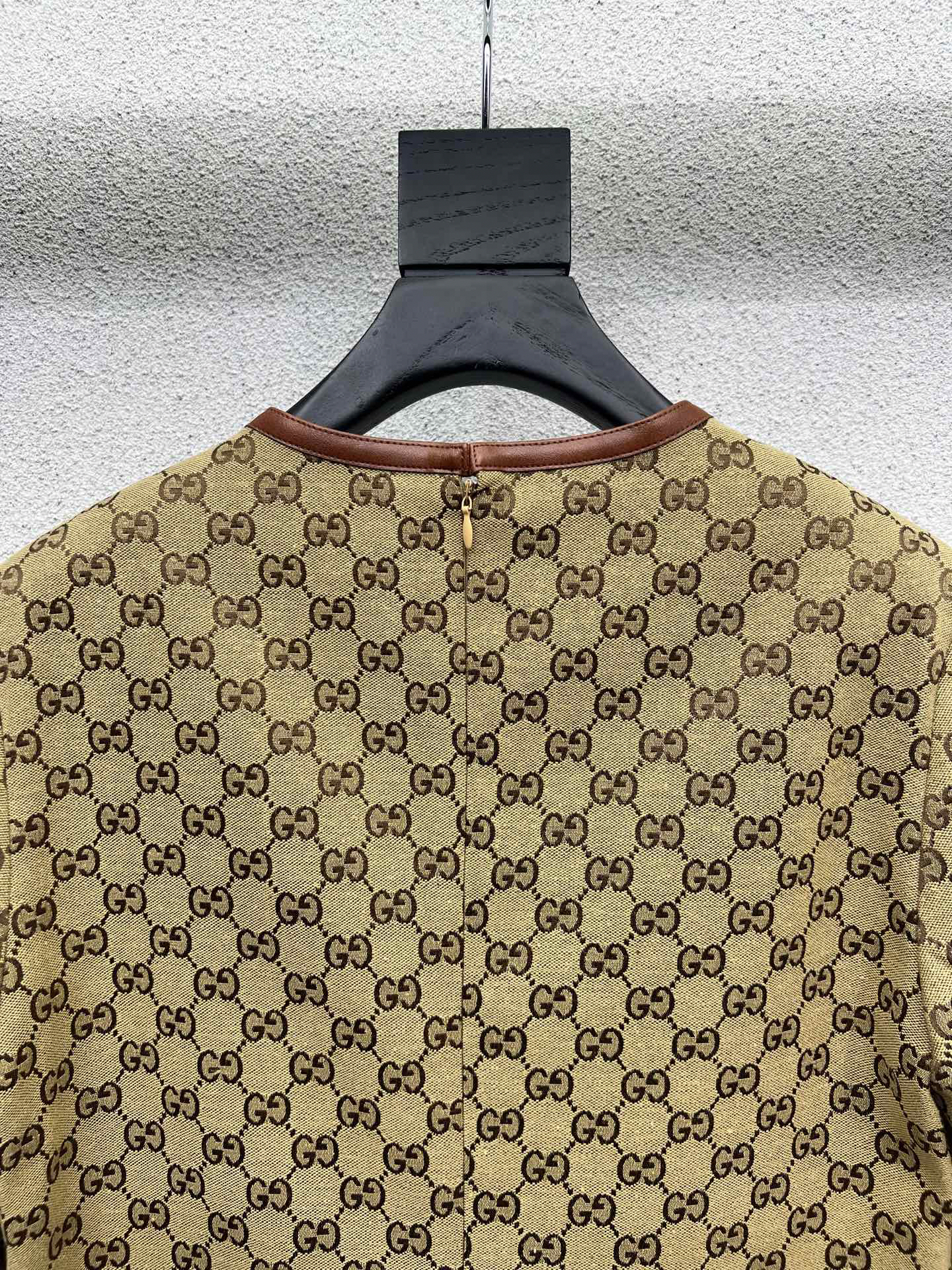 GG Khaki Jacquard Dress