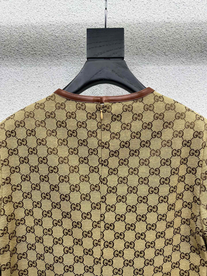 GG Khaki Jacquard Dress