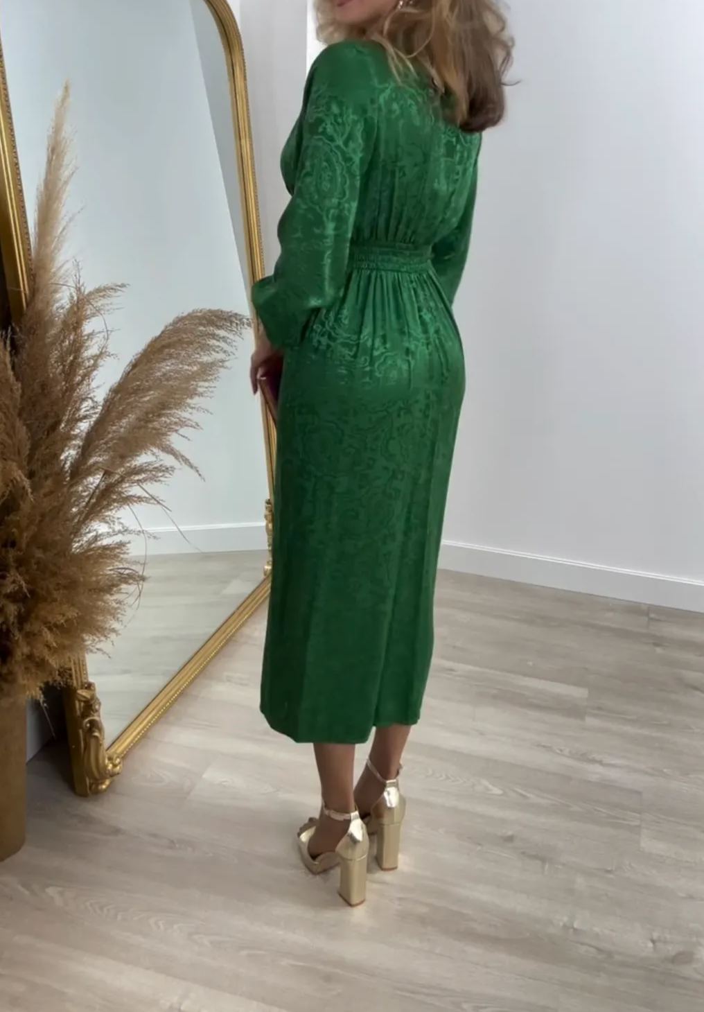 [Copy]Purple One-Shoulder Jumpsuit with Feather Detail & Overlay Skirt