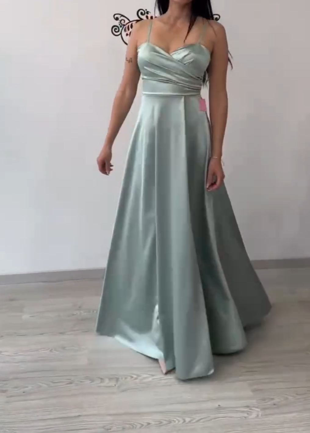 [Copy]Navy Blue & Hot Pink Color Block Maxi Dress with Asymmetric Cape Sleeve