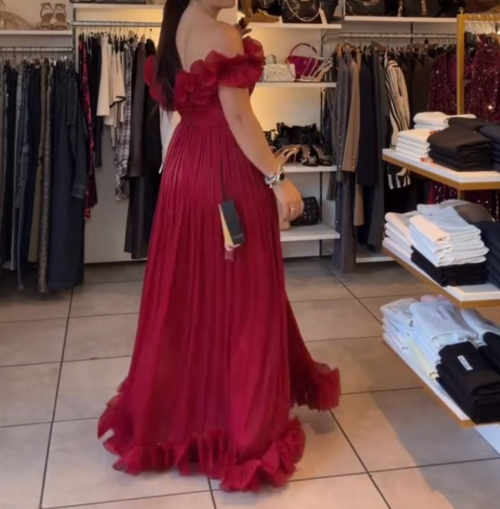 [Copy]Tulle blazer and high-waisted pants two-piece set