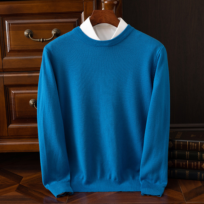 Men's Long Sleeve Cashmere Sweater