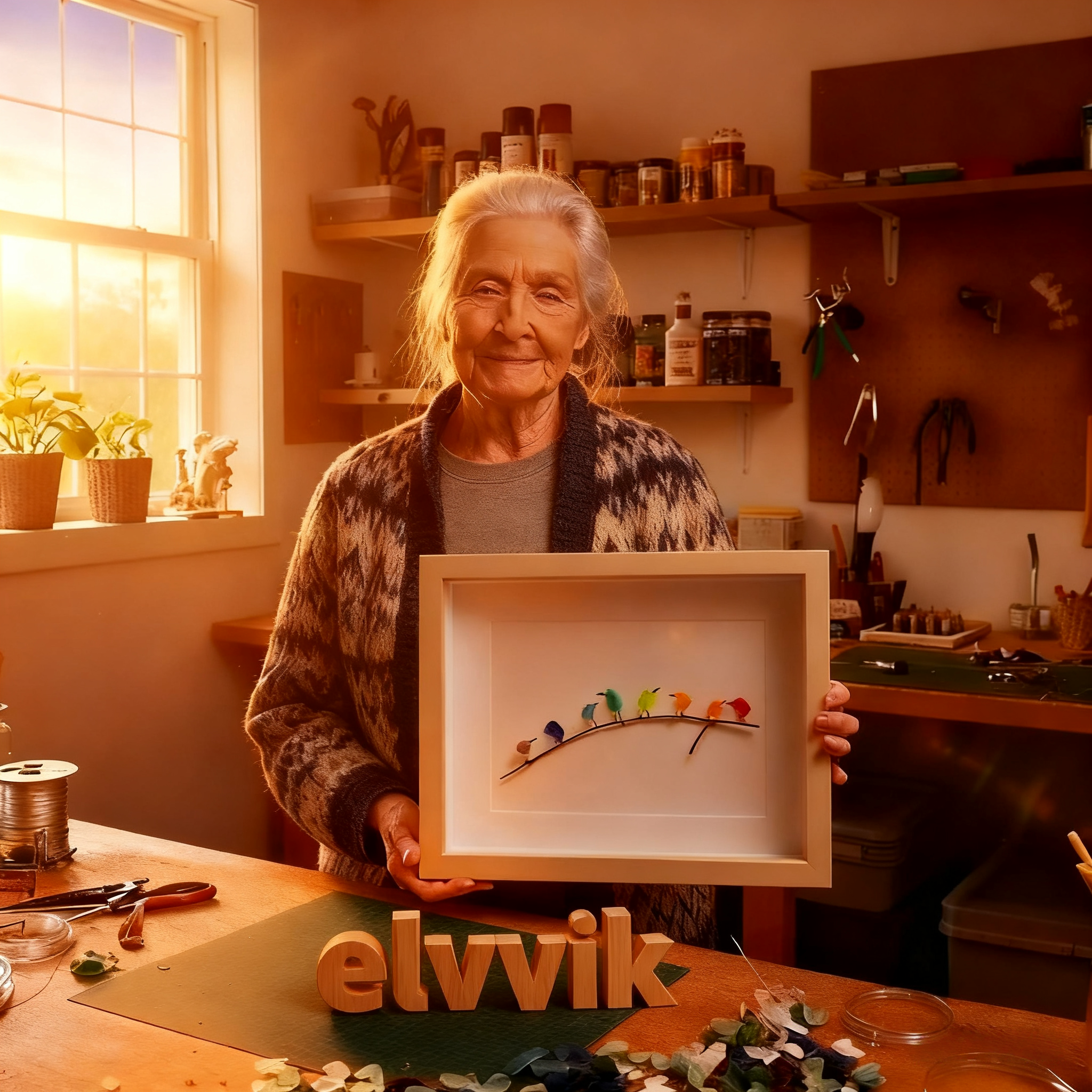 Sea Glass Rainbow Birds – En symbol för lycka och stil