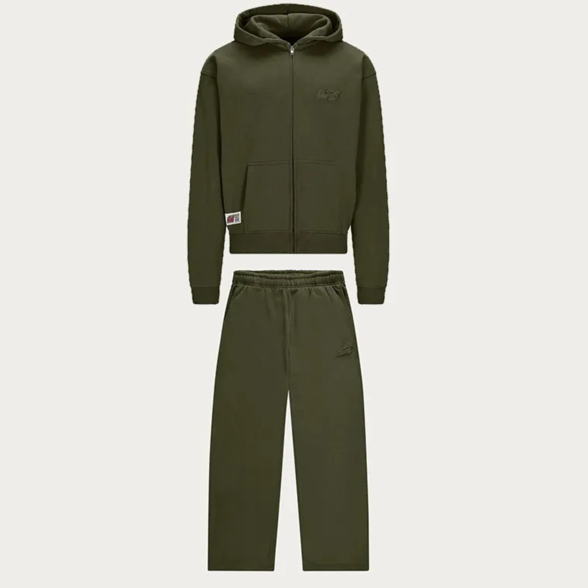 DARK OLIVE BASIC SET（ZIP HOODIE）
