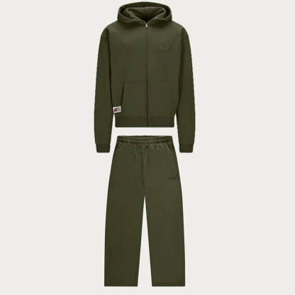 DARK OLIVE BASIC SET（ZIP HOODIE）