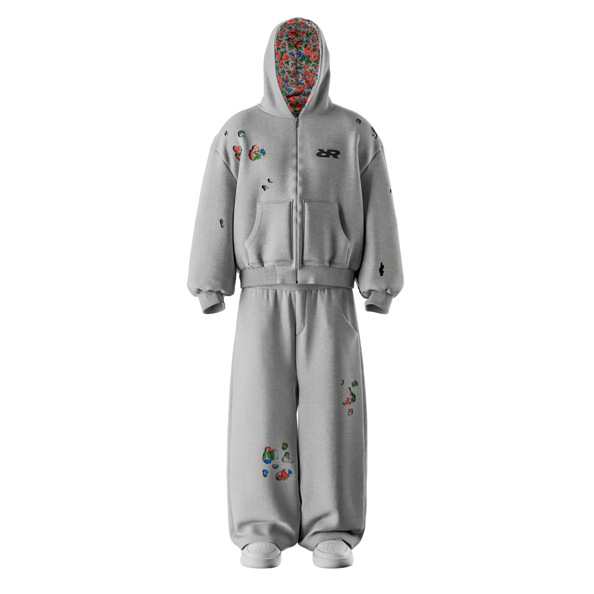 "RVR" Tracksuit Grey