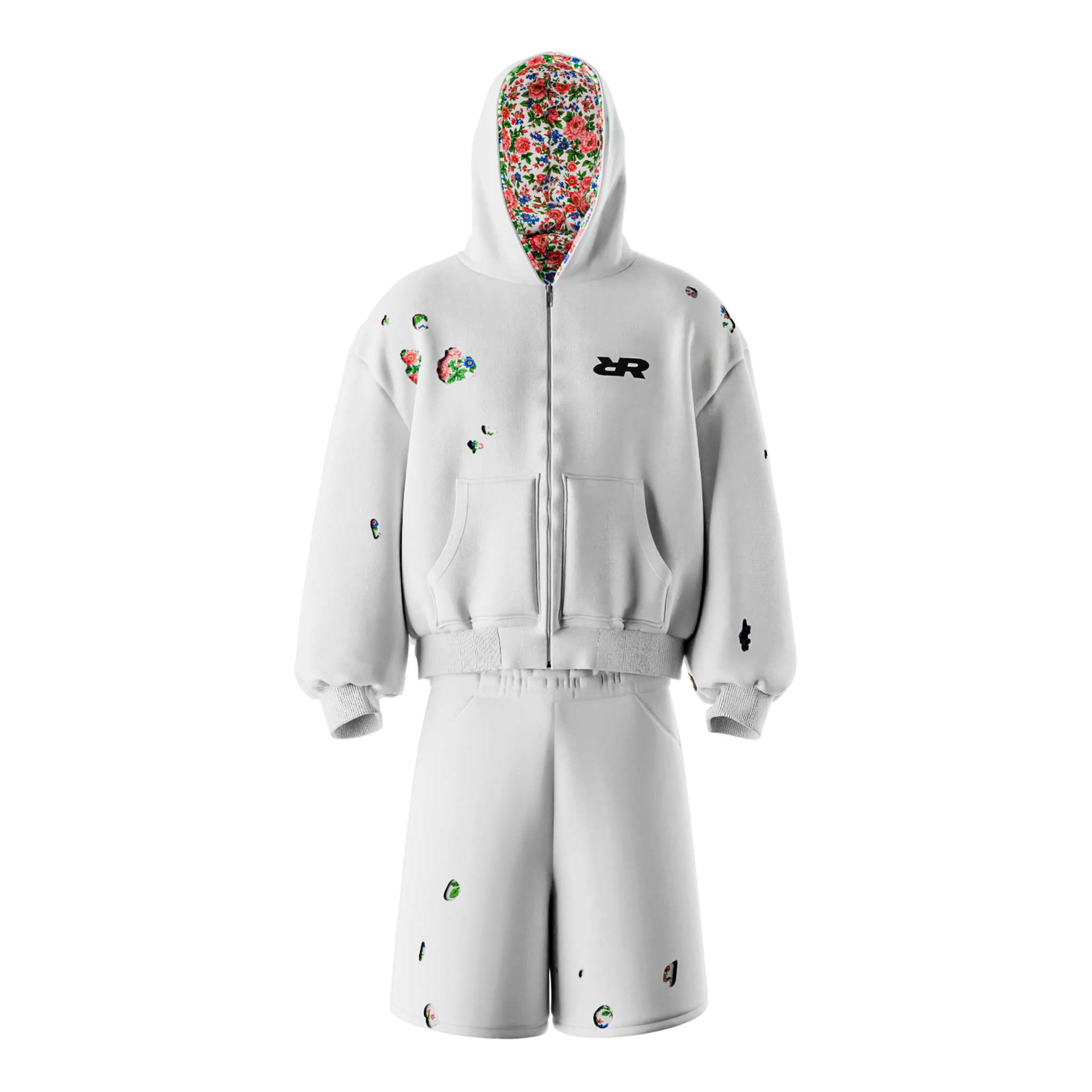 "Gerb" summer Tracksuit White