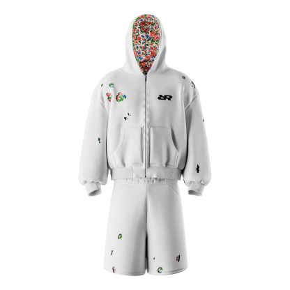 "Gerb" summer Tracksuit White