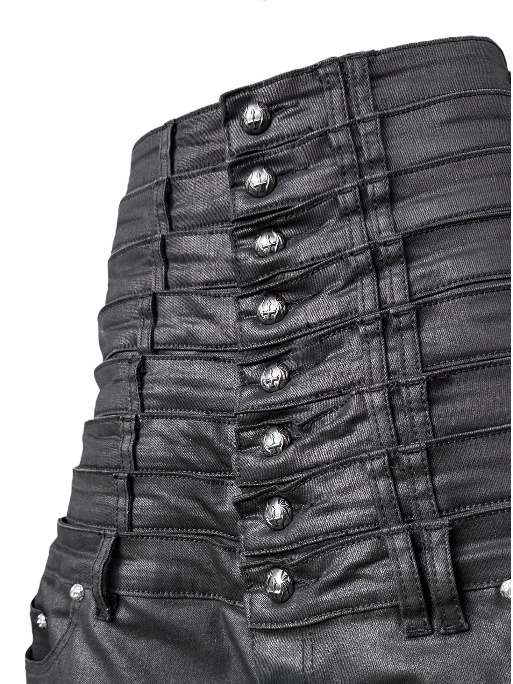 8 Backs J-Cut Pants (Black) (Available)