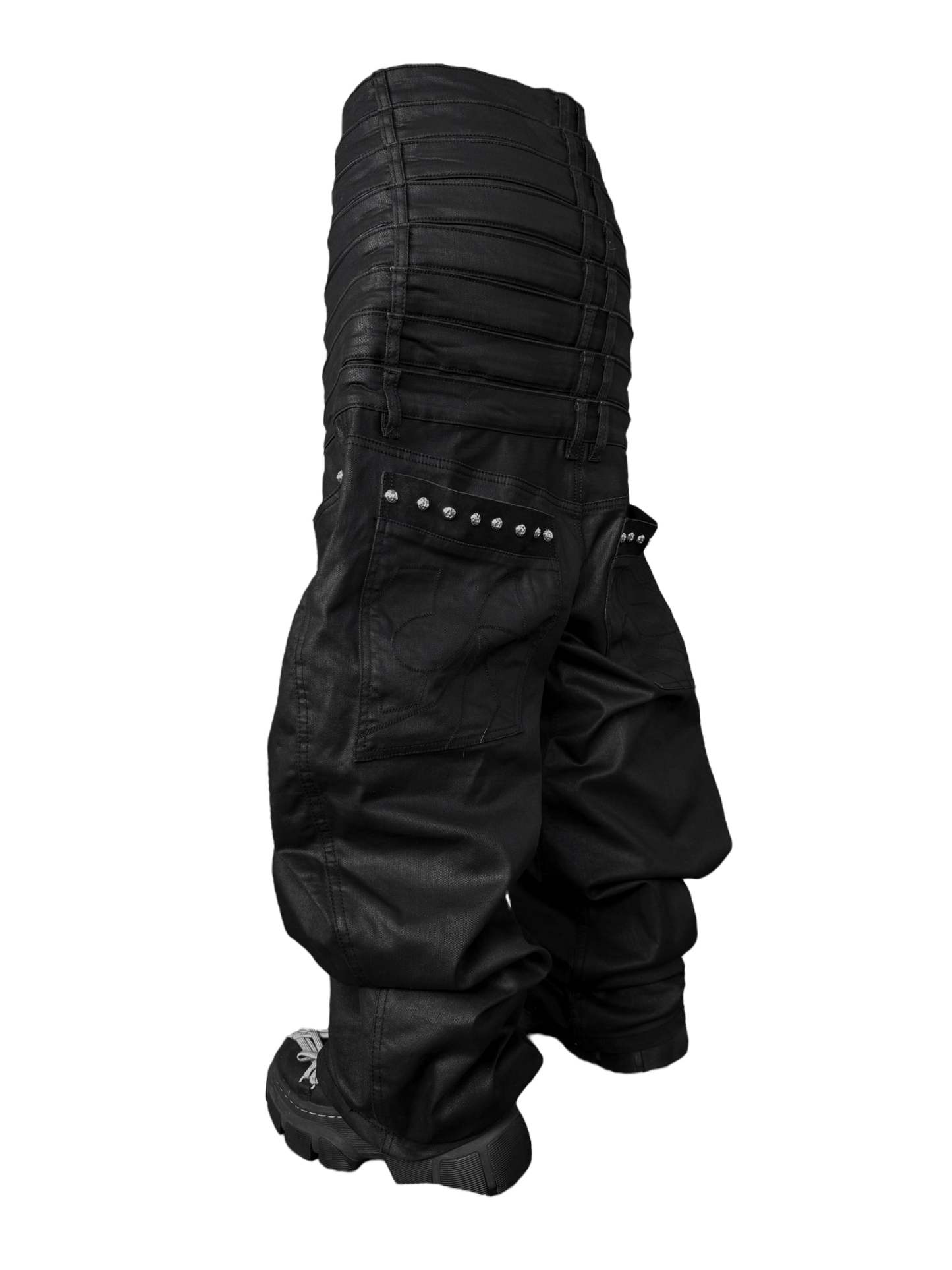 8 Backs J-Cut Pants (Black) (Available)