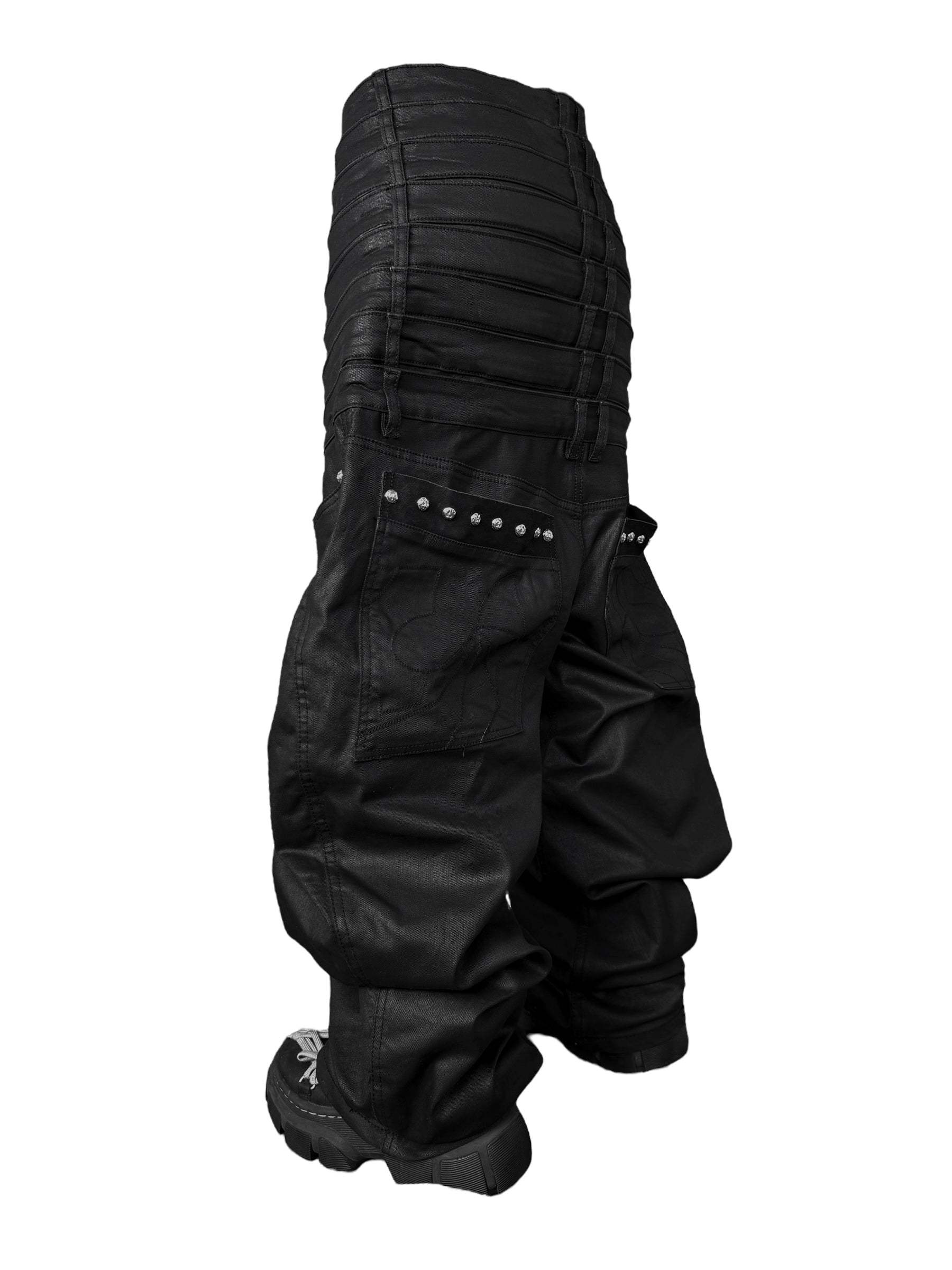 8 Backs J-Cut Pants (Black) (Available)