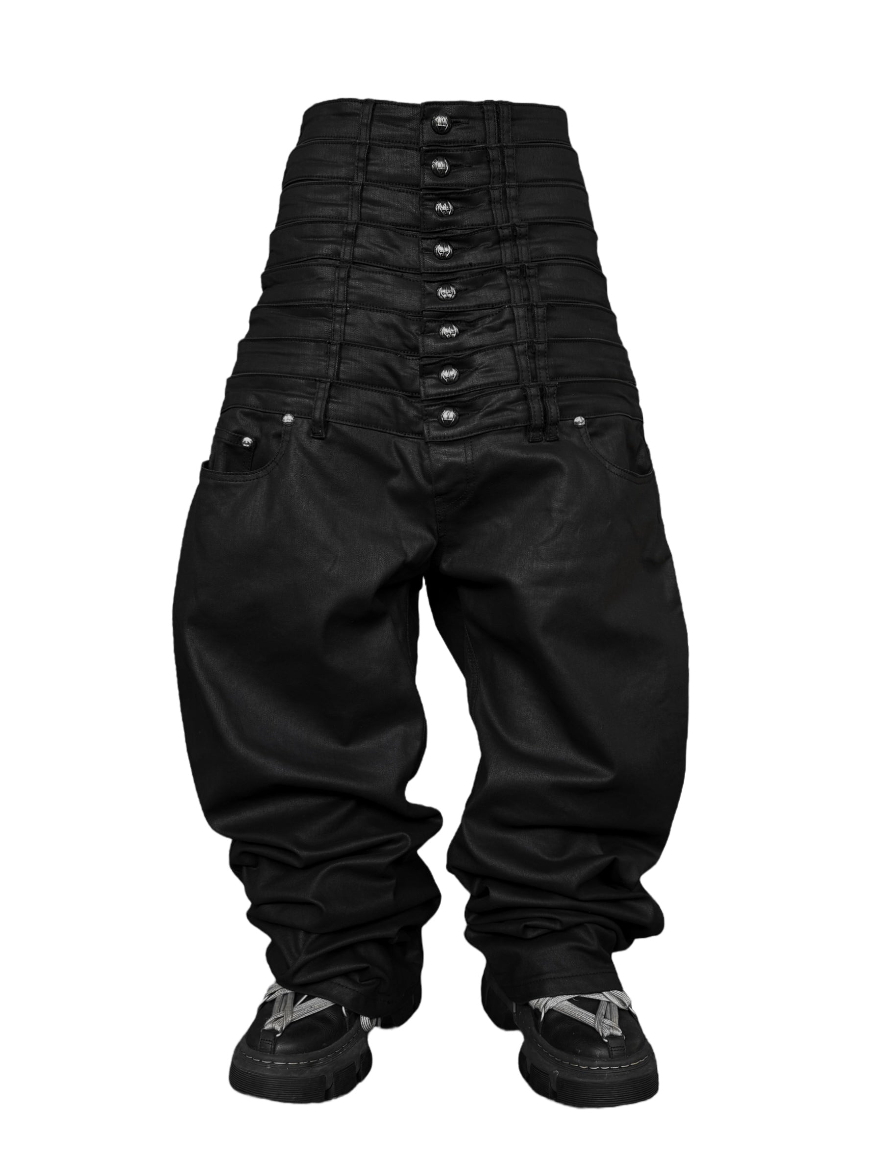 8 Backs J-Cut Pants (Black) (Available)