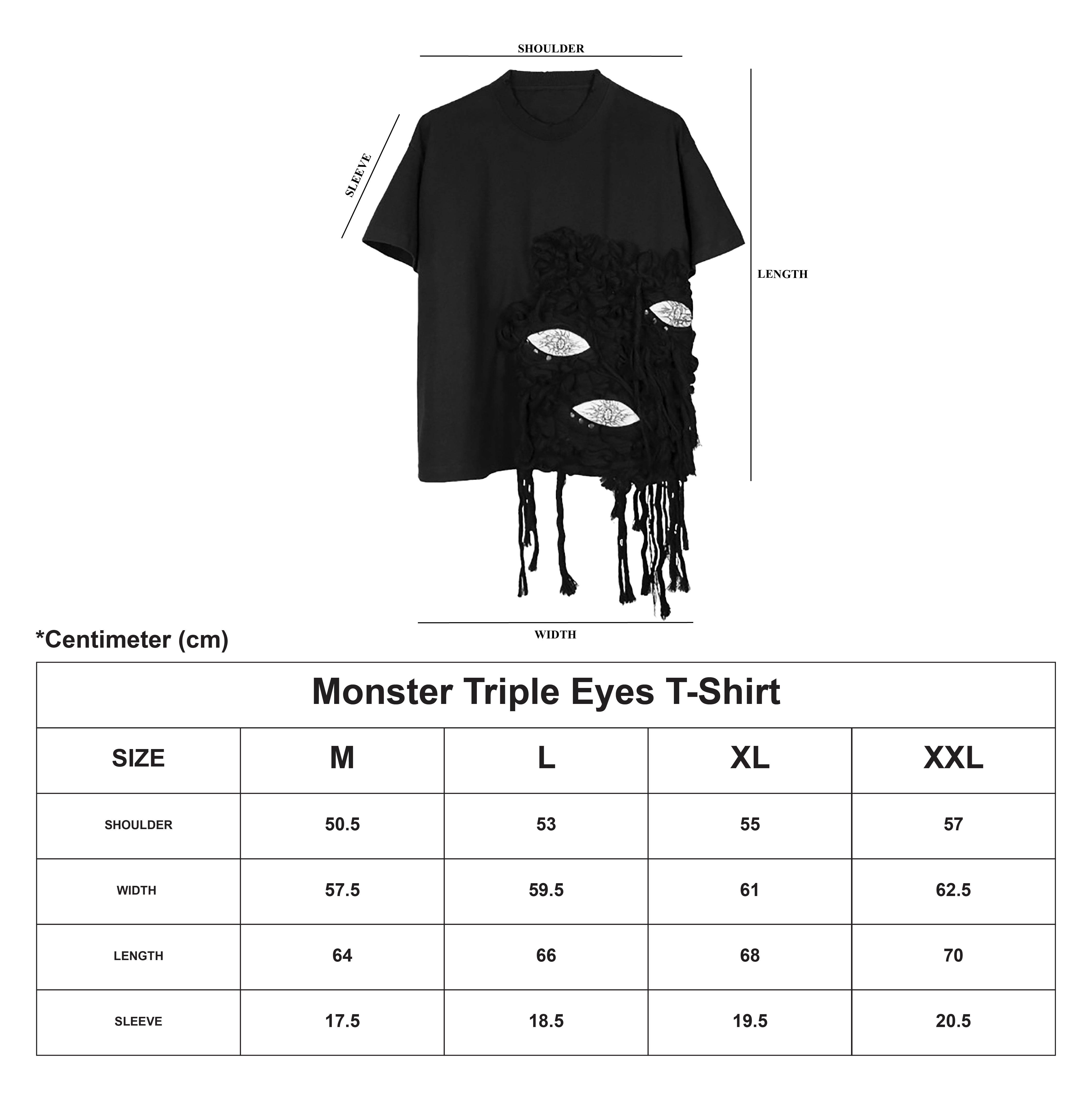 Monster Triple Eyes T-Shirt