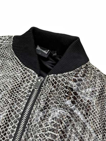 SNAKE LEATHER BOMBER JACKET (1OF1)