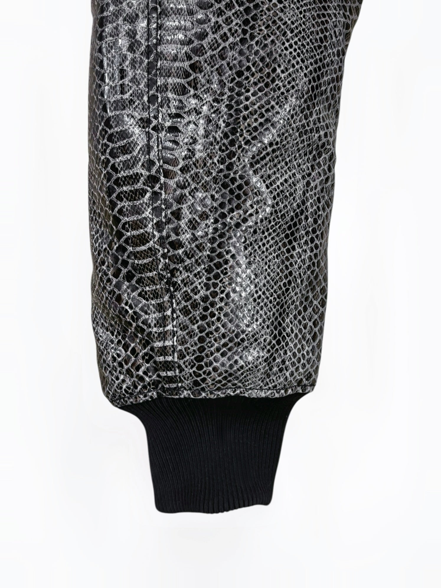 SNAKE LEATHER BOMBER JACKET (1OF1)