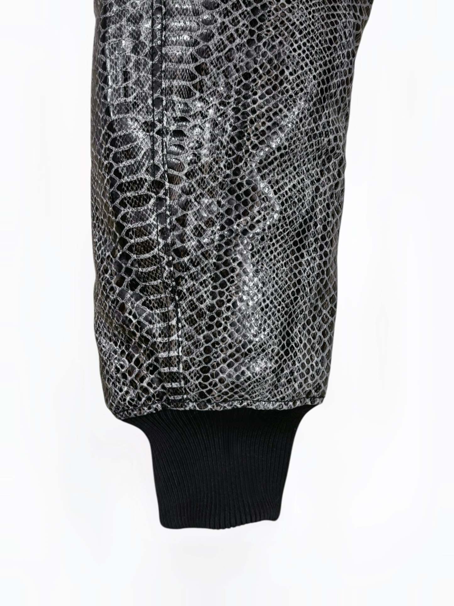 SNAKE LEATHER BOMBER JACKET (1OF1)