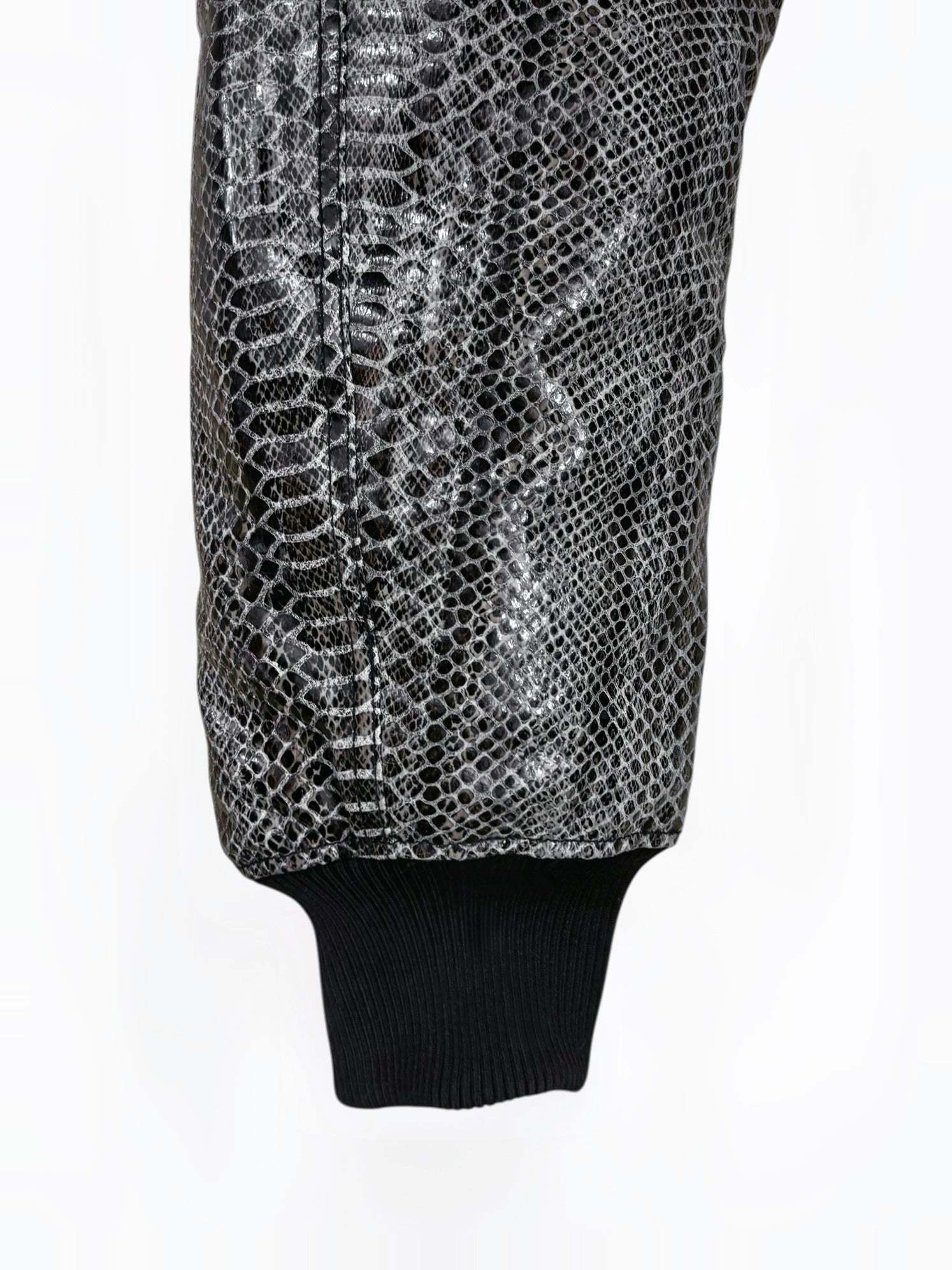 SNAKE LEATHER BOMBER JACKET (1OF1)