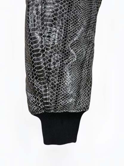 SNAKE LEATHER BOMBER JACKET (1OF1)