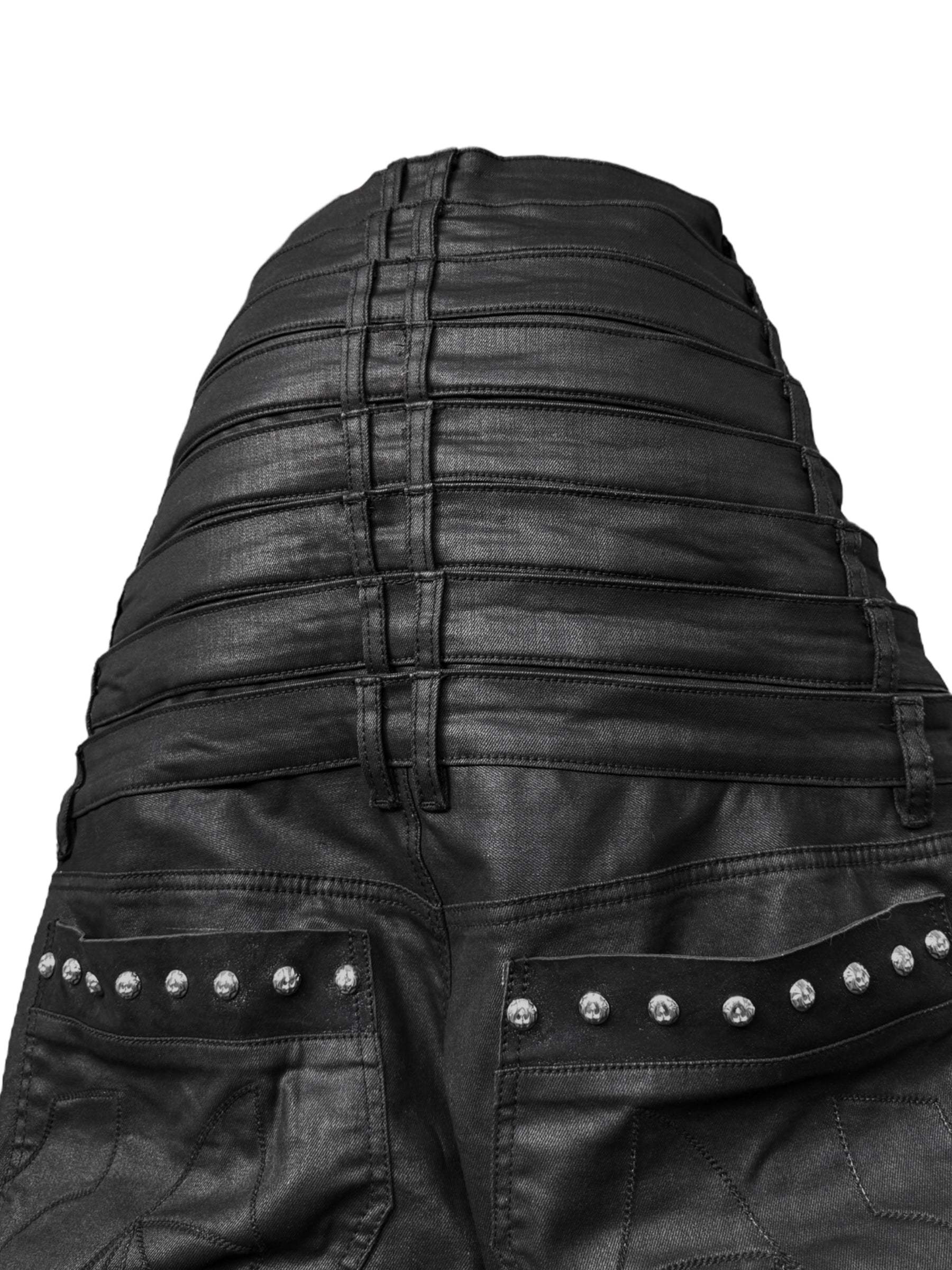 8 Backs J-Cut Pants (Black) (Available)