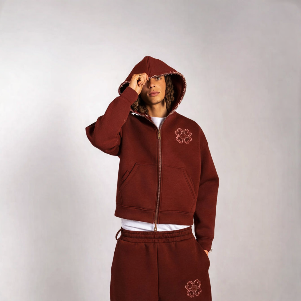 Tracksuit Set（Reddish Brown）