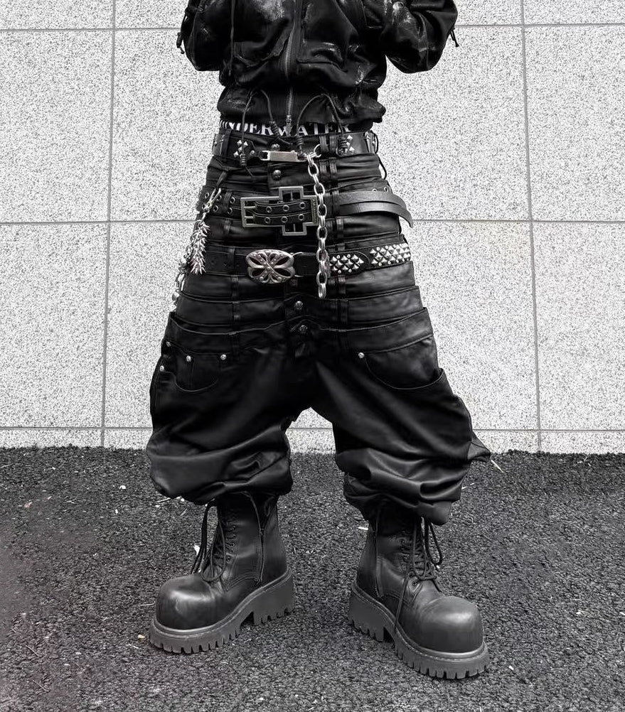 8 Backs J-Cut Pants (Black) (Available)