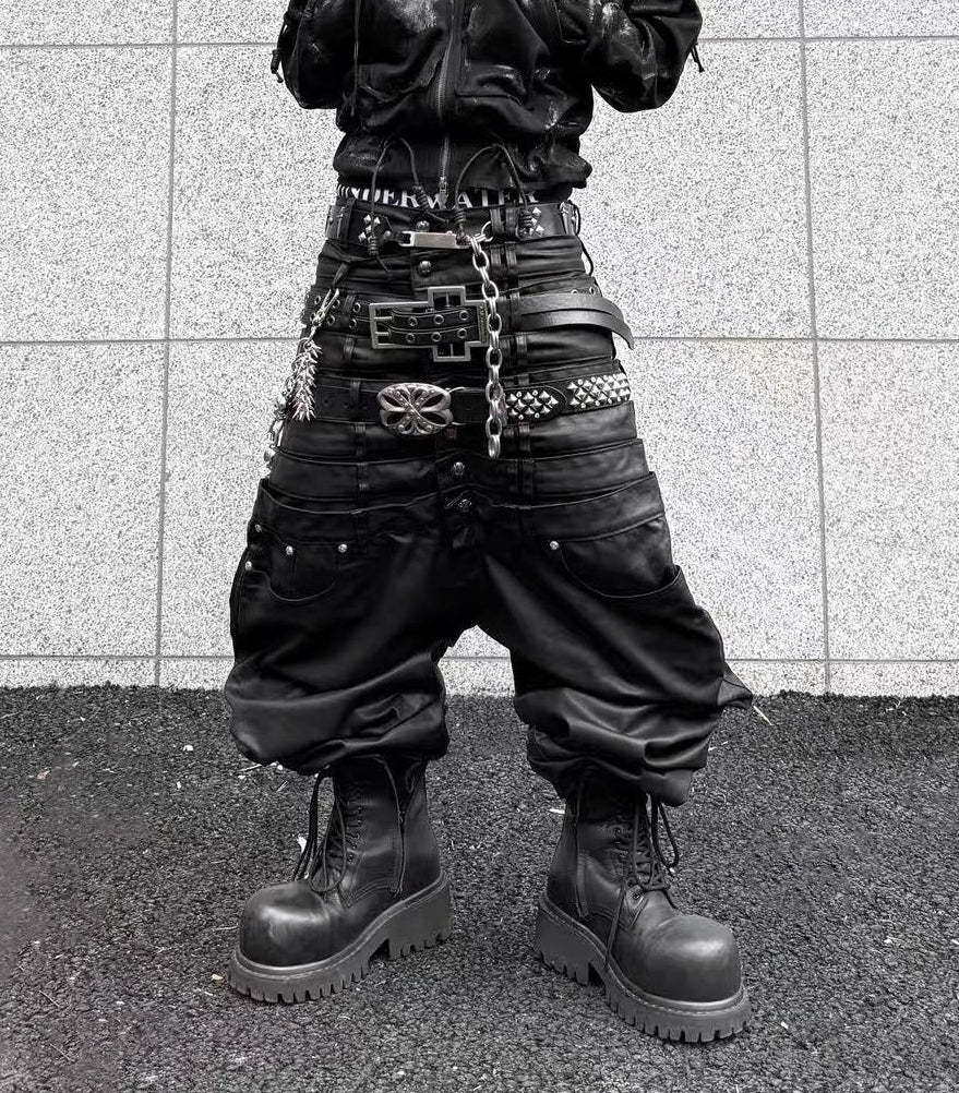 8 Backs J-Cut Pants (Black) (Available)