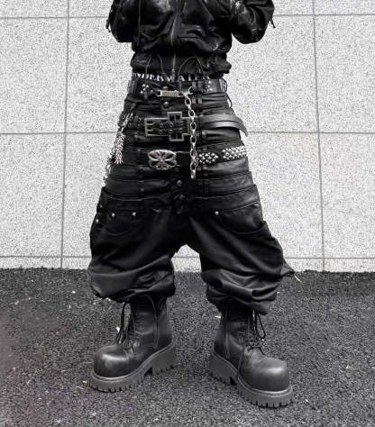 8 Backs J-Cut Pants (Black) (Available)