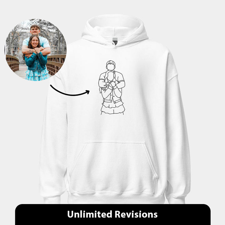 PERSONALIZED LINE ART T-Shirt/Sweatshirt/HOODIE