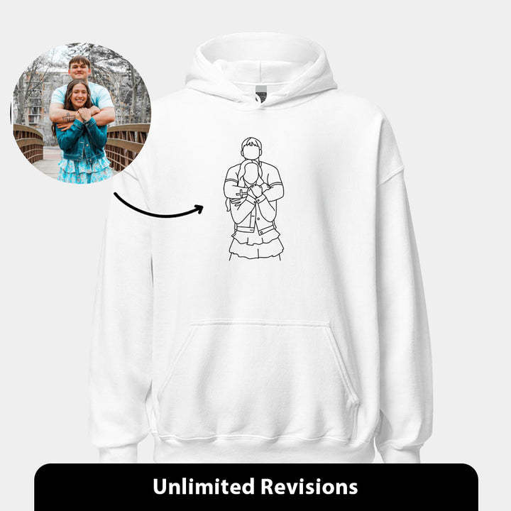 PERSONALIZED LINE ART T-Shirt/Sweatshirt/HOODIE