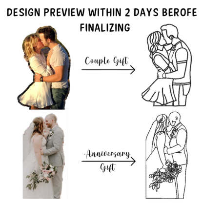 PERSONALIZED LINE ART T-Shirt/Sweatshirt/HOODIE