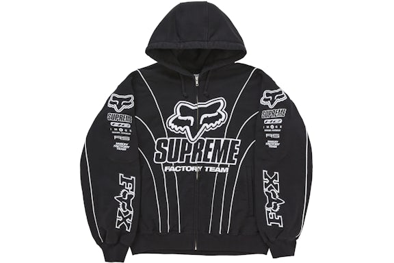 Black  Graphic Racing Hoodie