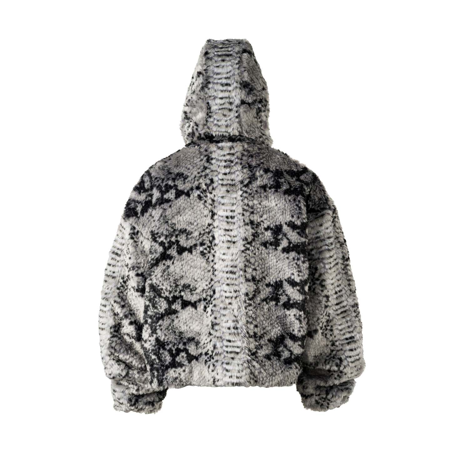Snake Fur Jacket - Grey (Pre-order 3 weeks)