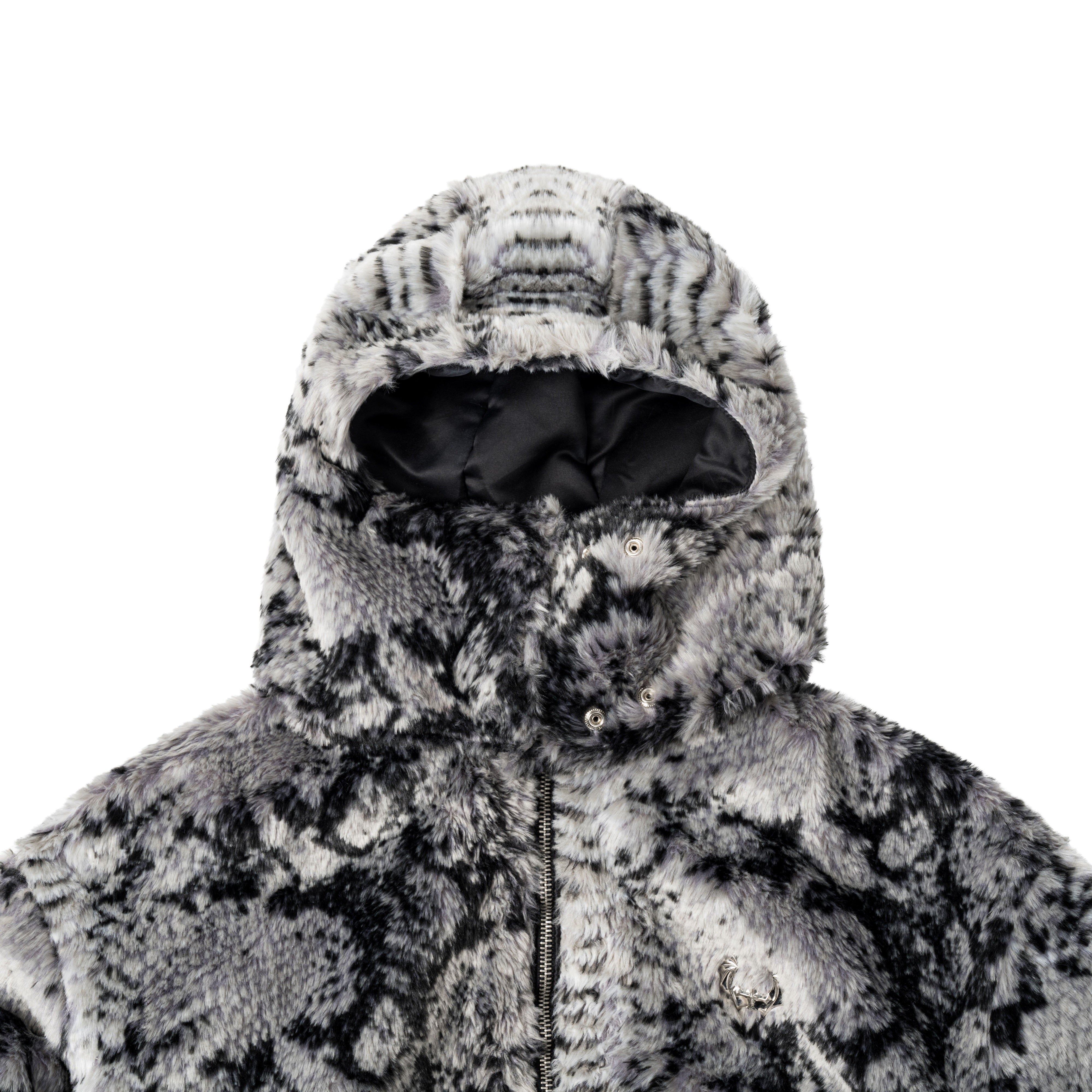 Snake Fur Jacket - Grey (Pre-order 3 weeks)