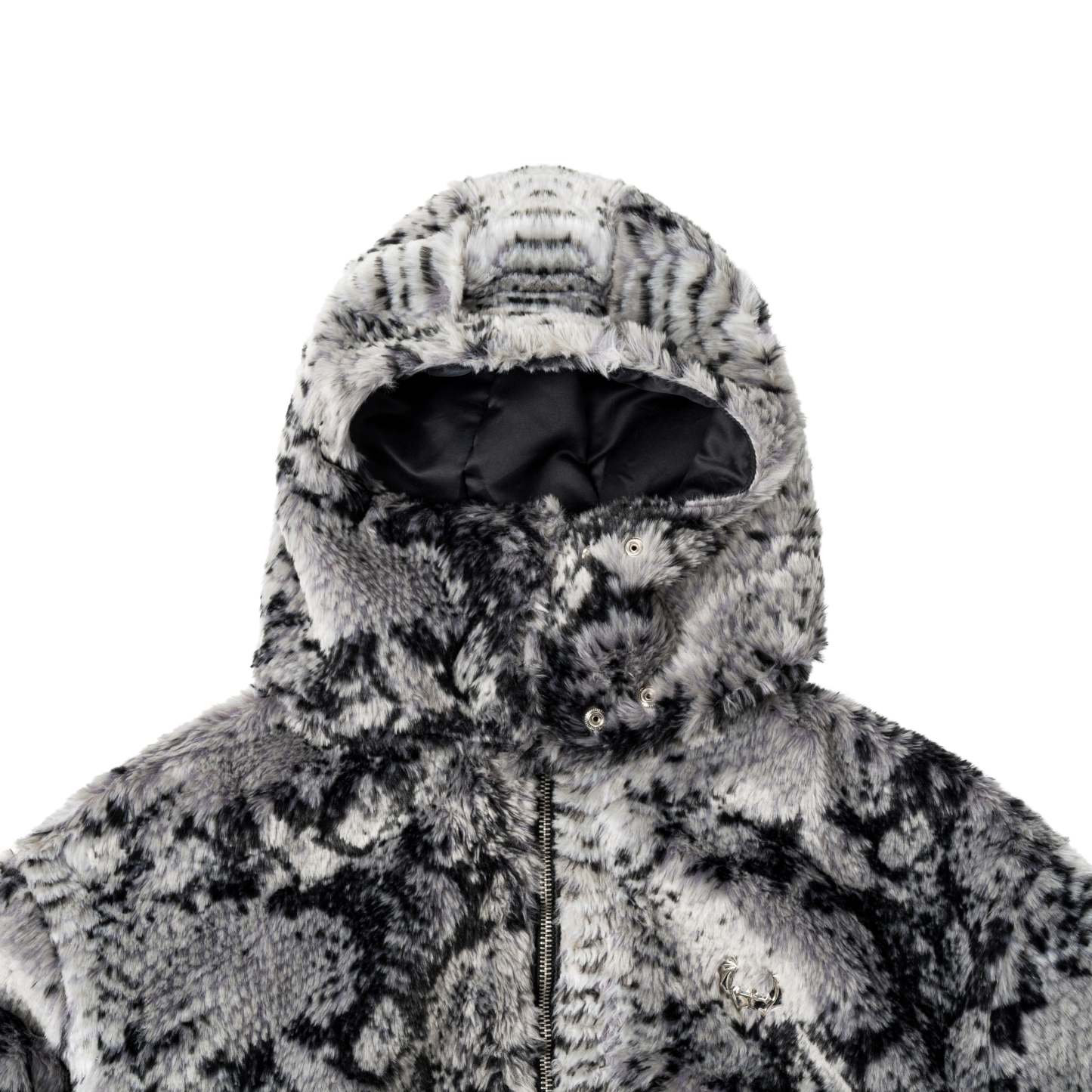 Snake Fur Jacket - Grey (Pre-order 3 weeks)