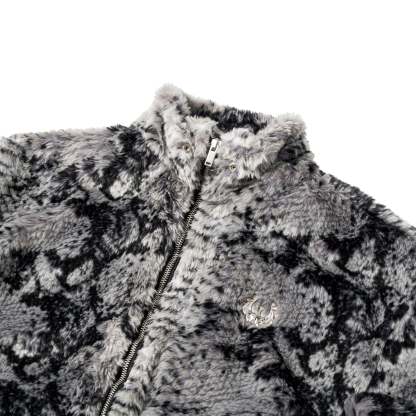 Snake Fur Jacket - Grey (Pre-order 3 weeks)