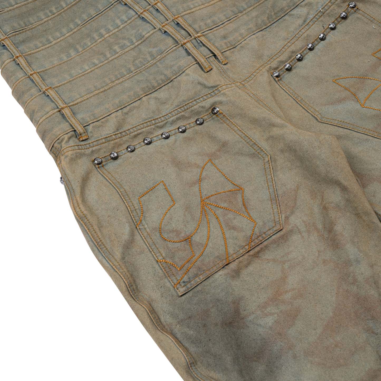 8 Backs J-Cut Pants - Dirty Washed