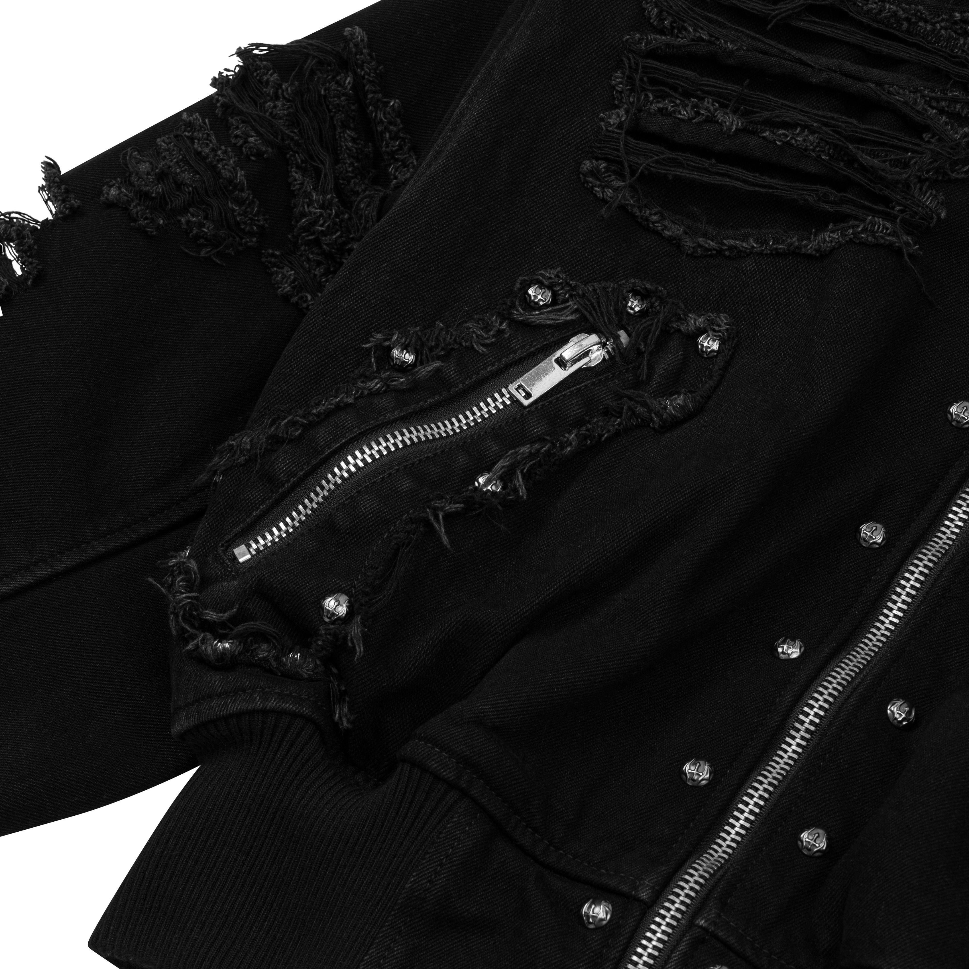 Rogue Distressed Zip Jacket