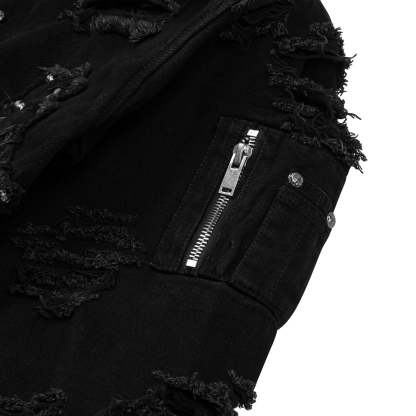 Rogue Distressed Zip Jacket