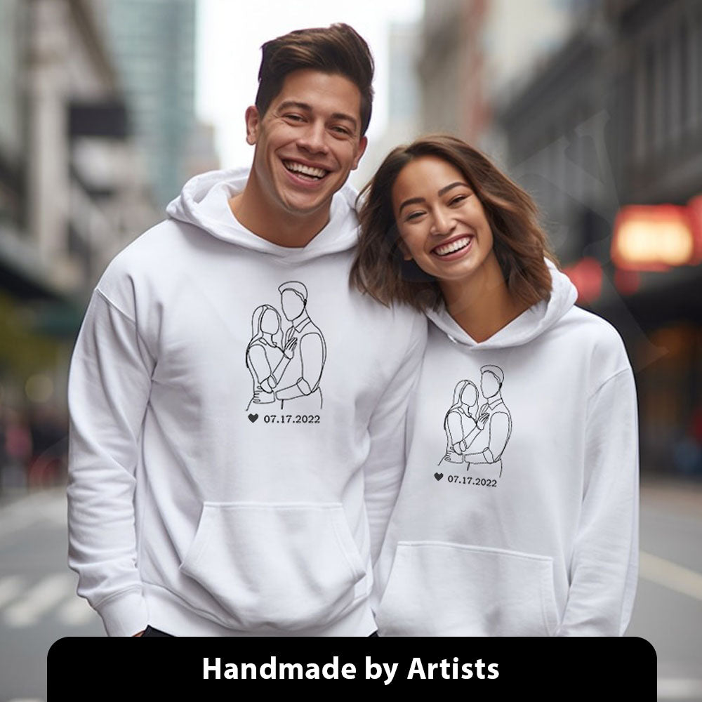 PERSONALIZED LINE ART T-Shirt/Sweatshirt/HOODIE