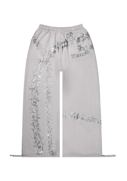 OMEN RHINESTONE OVERSIZED SET SMOKE GREY