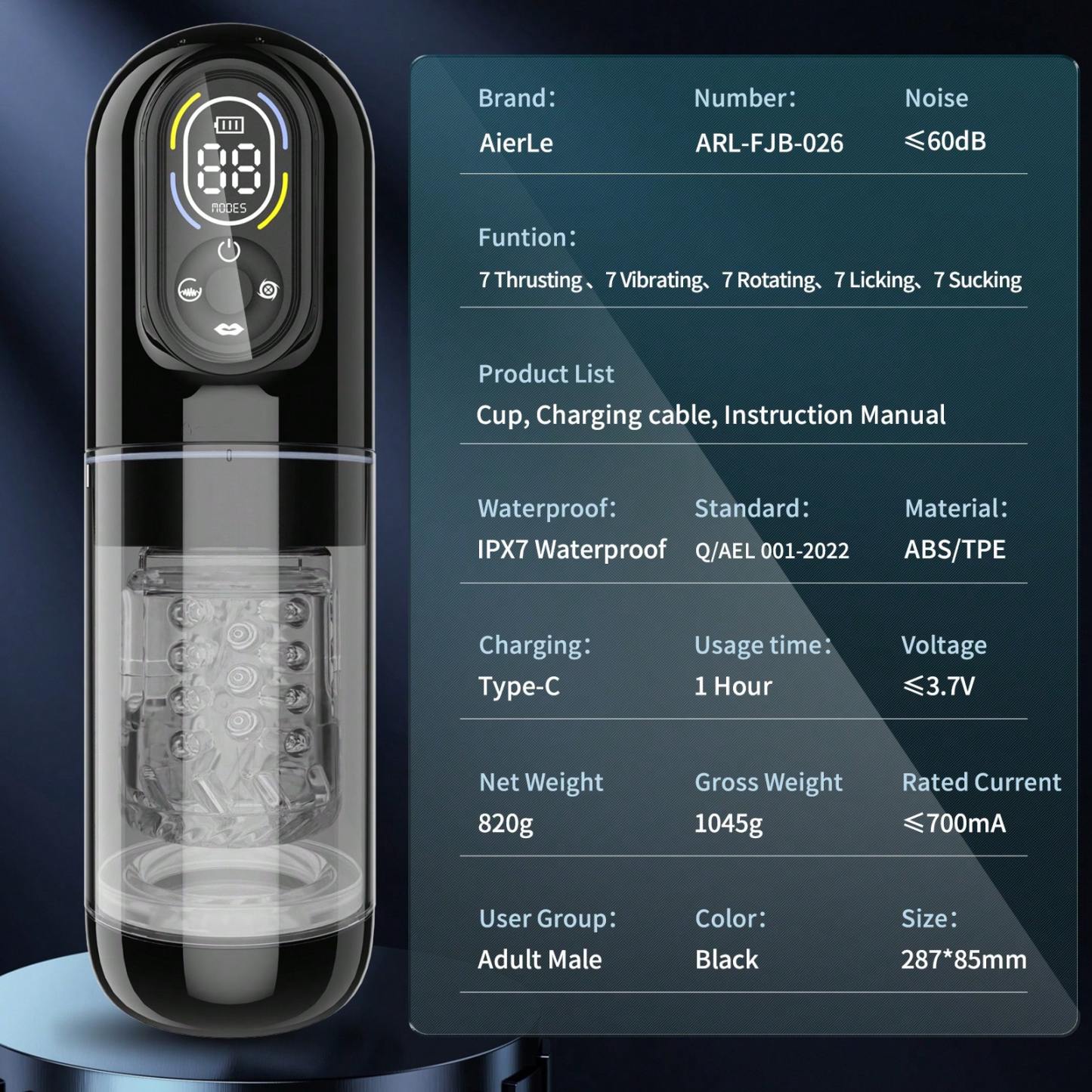 💥2025's Top-Rated Male Toy 💥 7-in-1 Pleasure Engine: LCD Control, Shape Your Size💪💪Amplify Your Pleasure😍